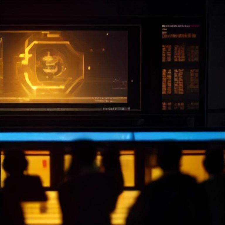 A vibrant depiction of traders animatedly discussing alongside massive screens displaying fluctuating cryptocurrency prices with emphasis on