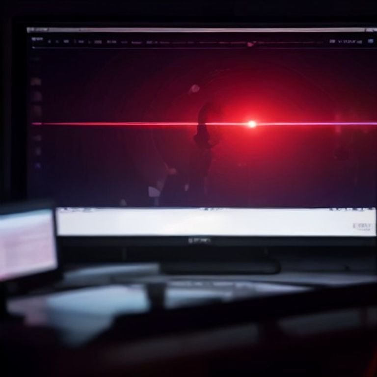A scene showing traders analyzing candlestick patterns on large screens illuminated with bright colors around them as they discuss impending