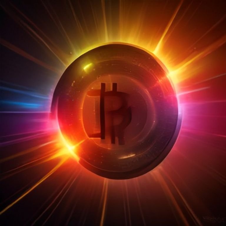 a dynamic scene of a glowing bitcoin ignition, bursting through a digital landscape filled with colorful price charts and energy streams