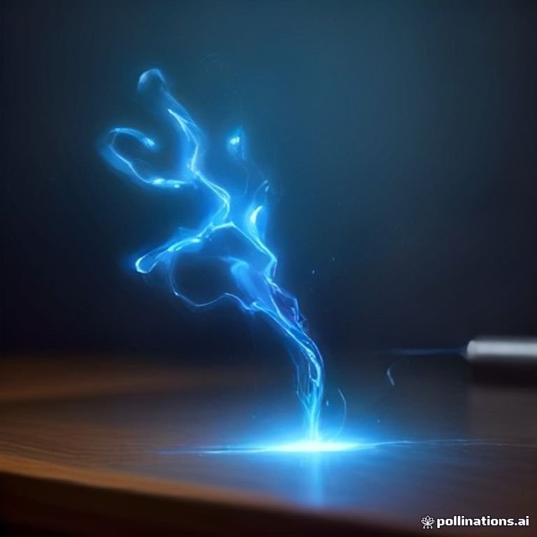 a courtroom gavel striking sparks of electric blue energy over a digital ledger