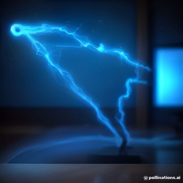 A courtroom gavel striking sparks of electric blue energy over a digital ledger