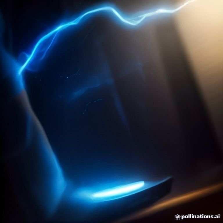 A courtroom gavel striking sparks of electric blue energy over a digital ledger