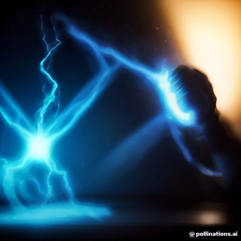 courtroom gavel striking sparks of electric blue energy over a digital ledger