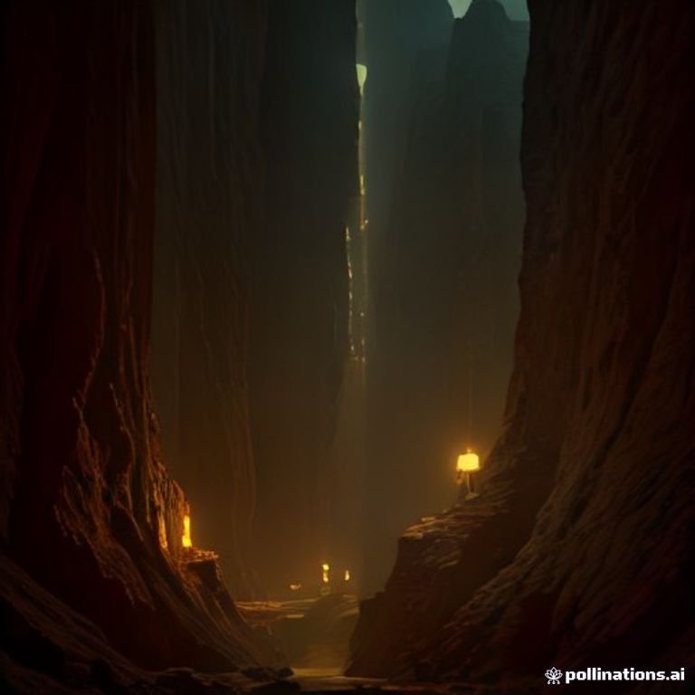 a glowing golden bitcoin rocketing through a neon-lit canyon of price candles