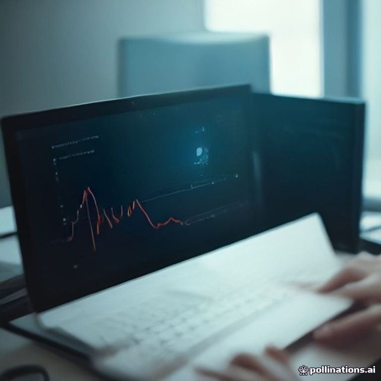 hands on devices showing crypto trading charts amidst a busy office environment