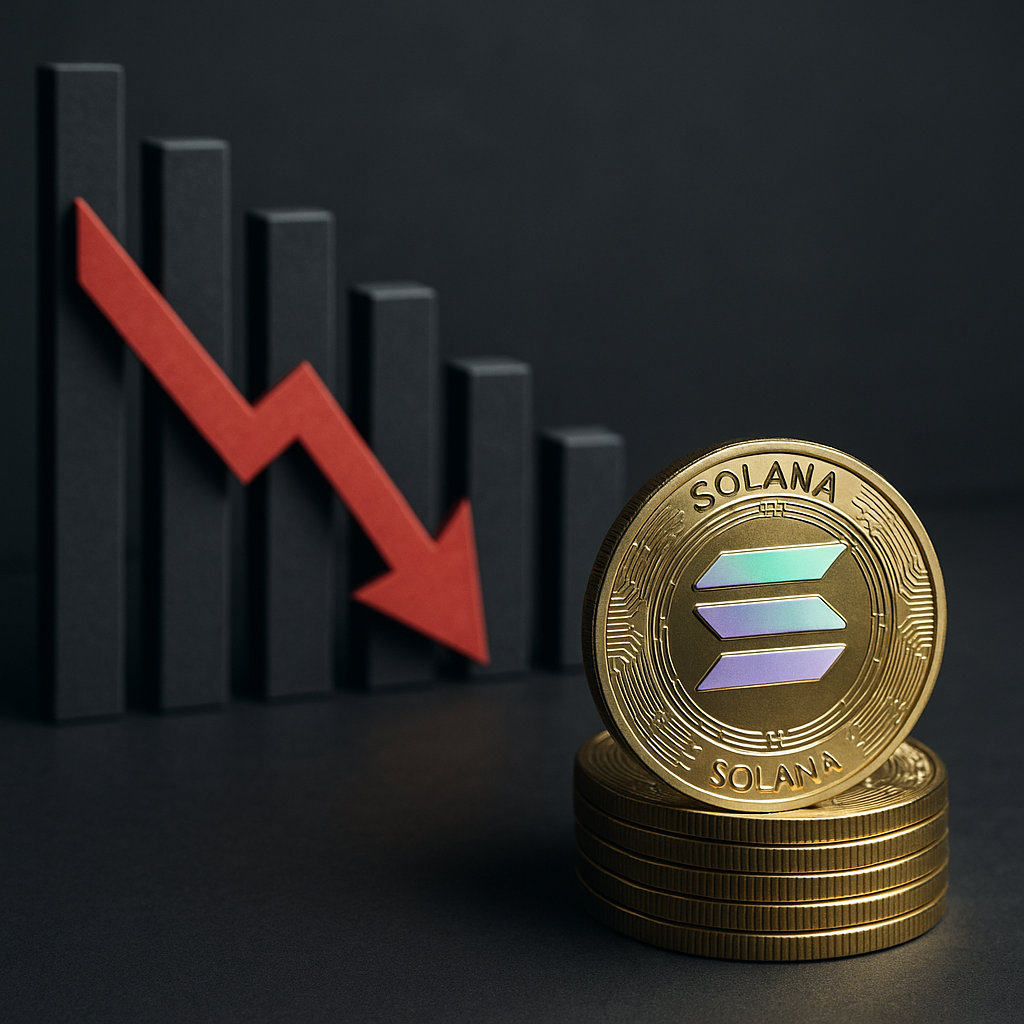 Solana Cuts Account Deposits by 90%: Impact on SOL Staking Dynamics concept illustration — abstract financial visualization