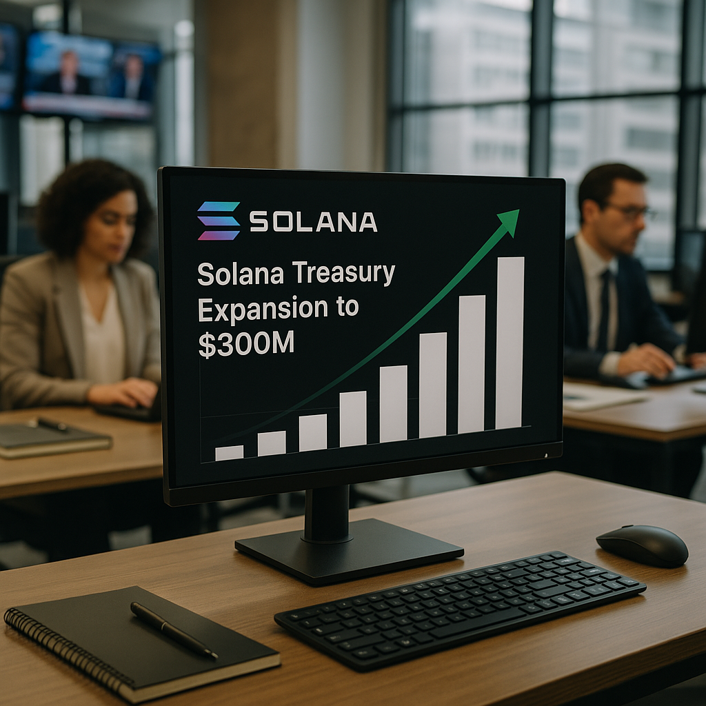 data visualization theme related to Solana Treasury Expansion to $300M: A Game-Changer for DeFi