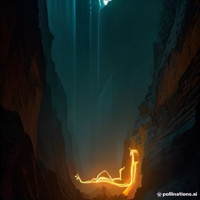A glowing golden bitcoin rocketing through a neon-lit canyon of price candles