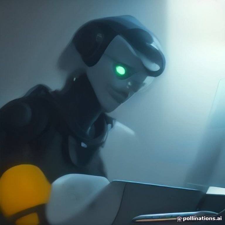 goofy robot contemplating regulations