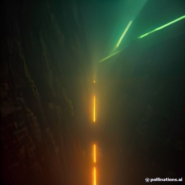 a glowing golden bitcoin rocketing through a neon-lit canyon of price candles