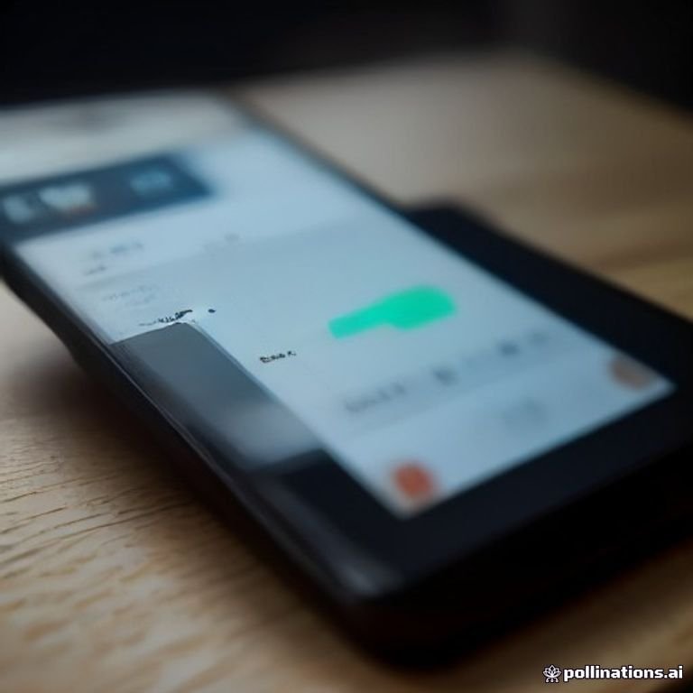 close-up of mobile phone with trading app showing MUBARAK charts