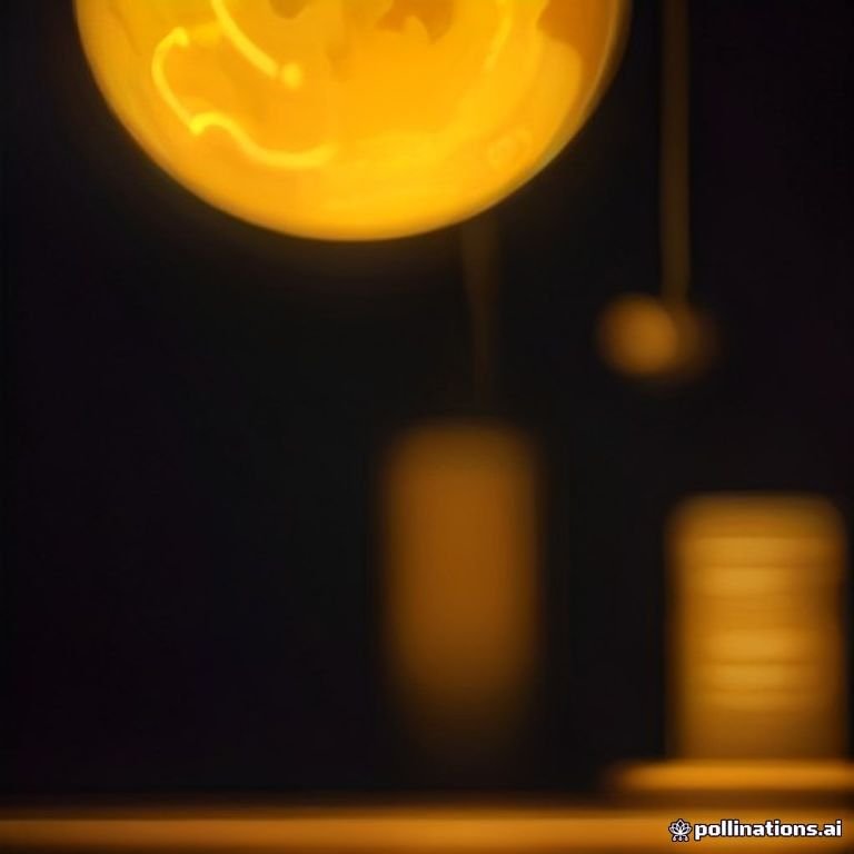 a glowing golden bitcoin rocketing through a neon-lit canyon of price candles