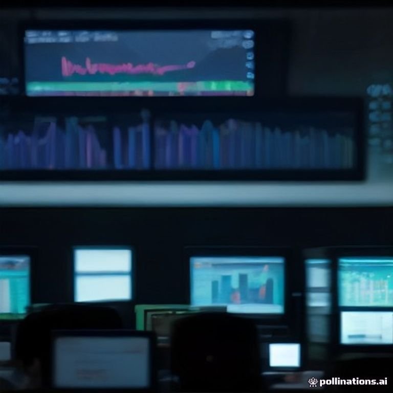 A bustling trading desk filled with monitors displaying the latest cryptocurrency market data.