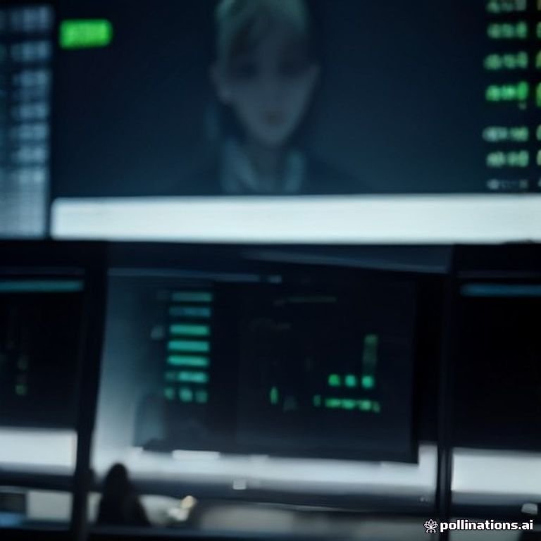 a bustling trading floor with traders analyzing screens displaying fluctuating crypto prices and charts. The atmosphere is intense, with pap