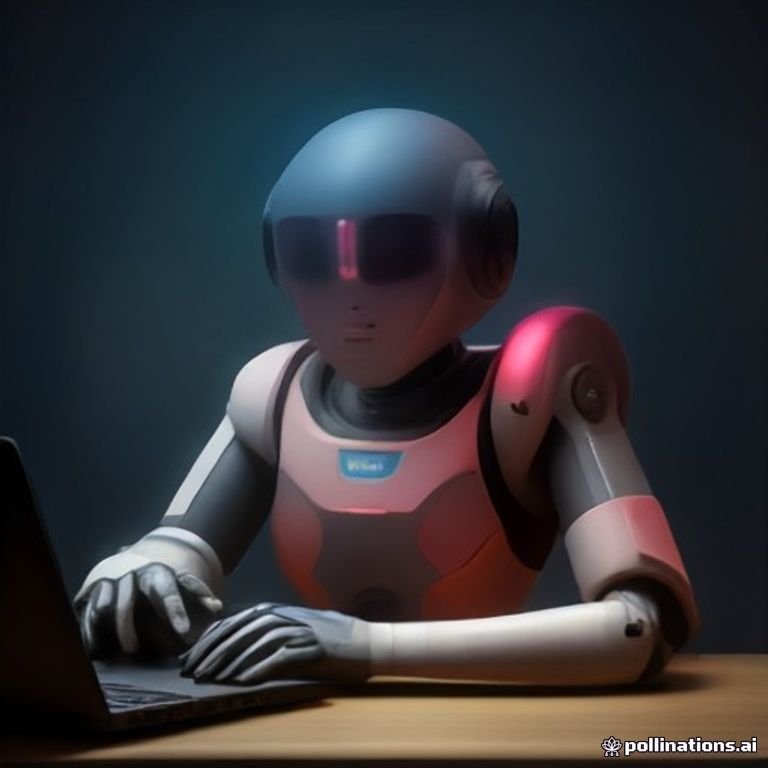 quirky robot pondering ethics